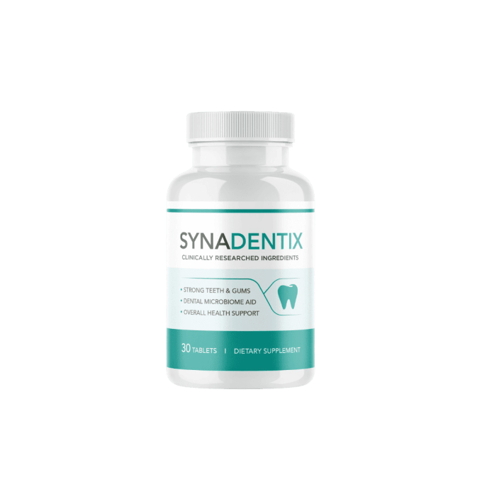 Synadentix oral microbiome chewable supplement bottle